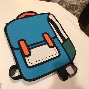 3D Jump Style Comic Backpack
